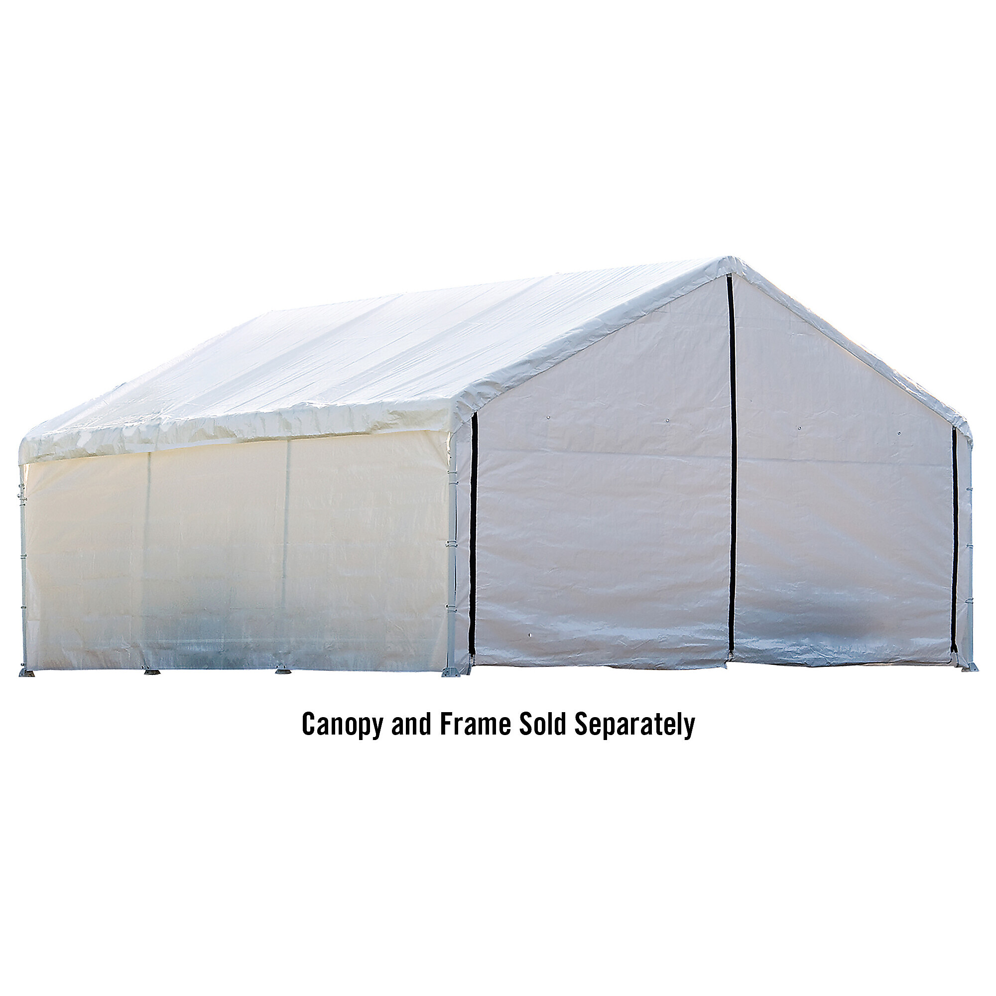 ShelterLogic Canopy Enclosure Kit Only - Fits 18ft. x 40ft. Frames, White, Model# 26180
